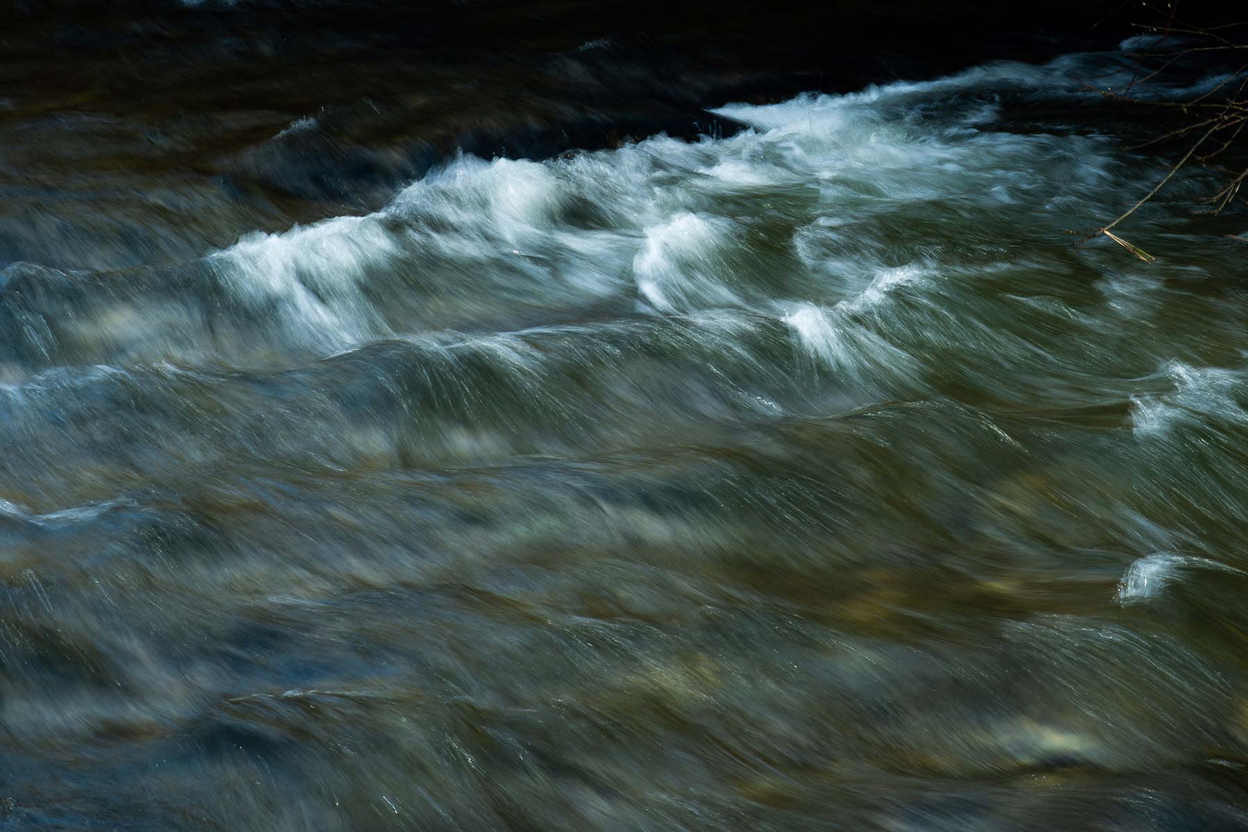 churning water on the River Barle